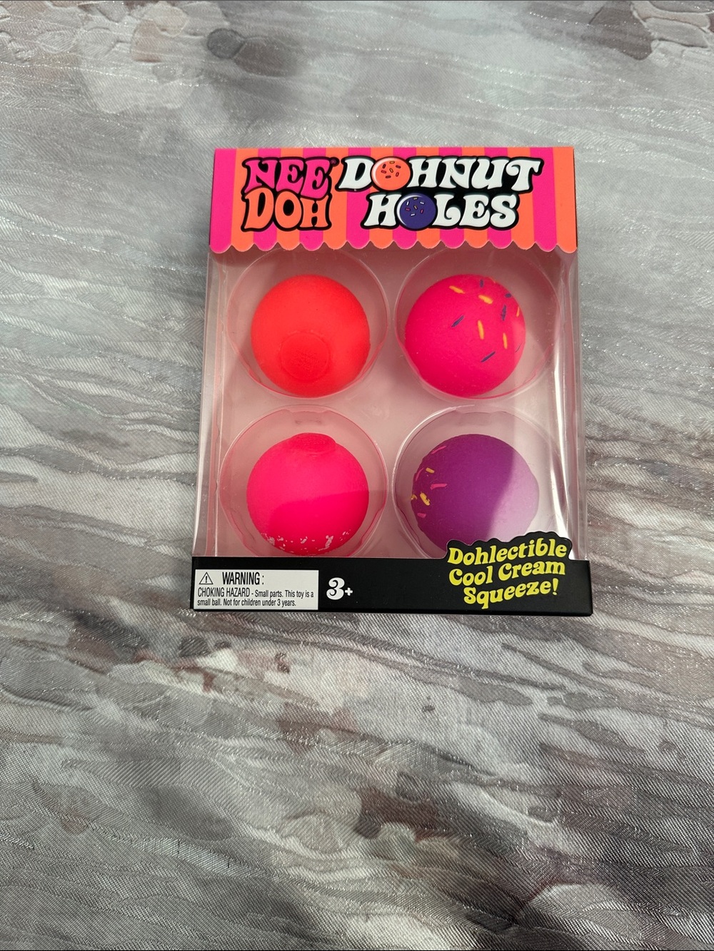 Donut Doh Holes - Pink & Purple Squishy Toy Set